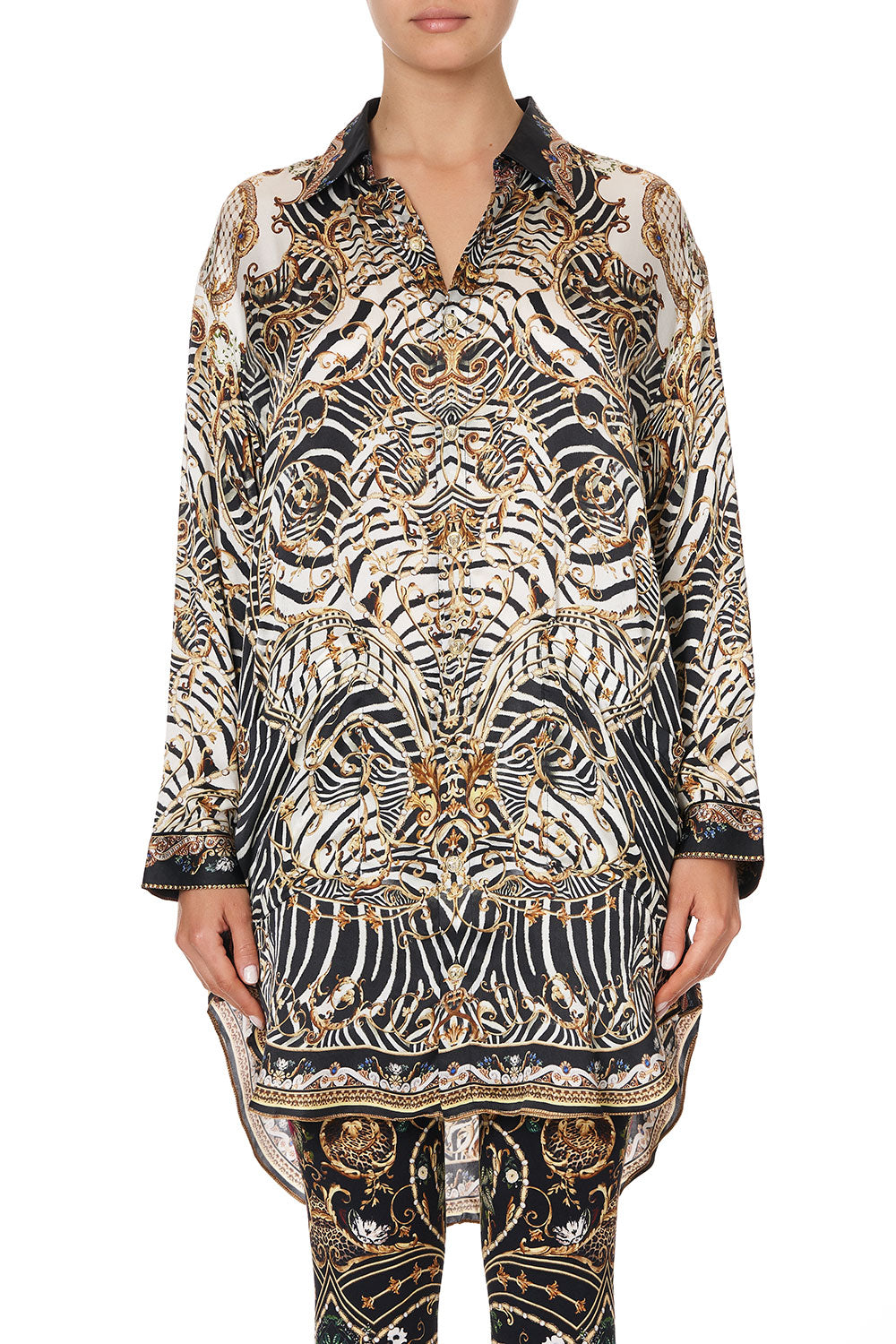 SHIRT TUNIC WITH POCKETS NIGHT WAITING FOR DAY