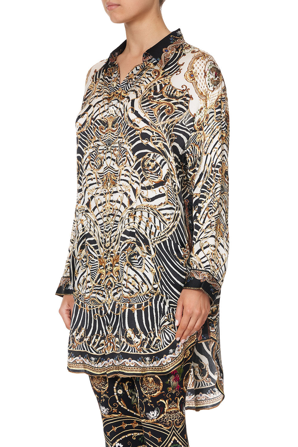 SHIRT TUNIC WITH POCKETS NIGHT WAITING FOR DAY