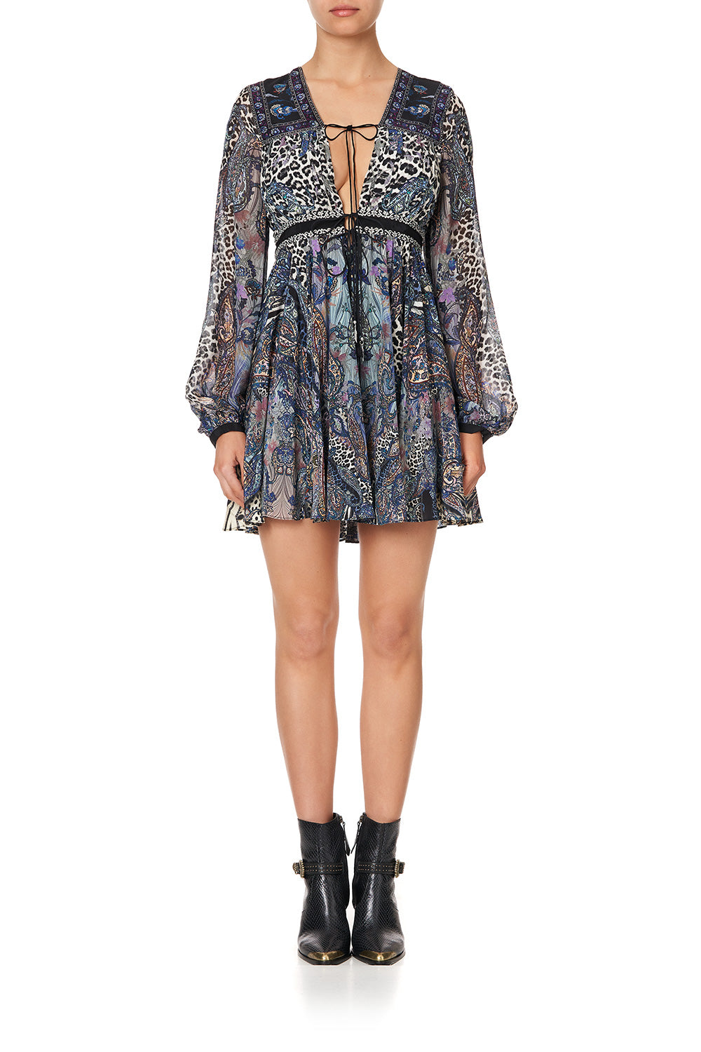 SHORT PEASANT DRESS FESTIVAL EXPRESS