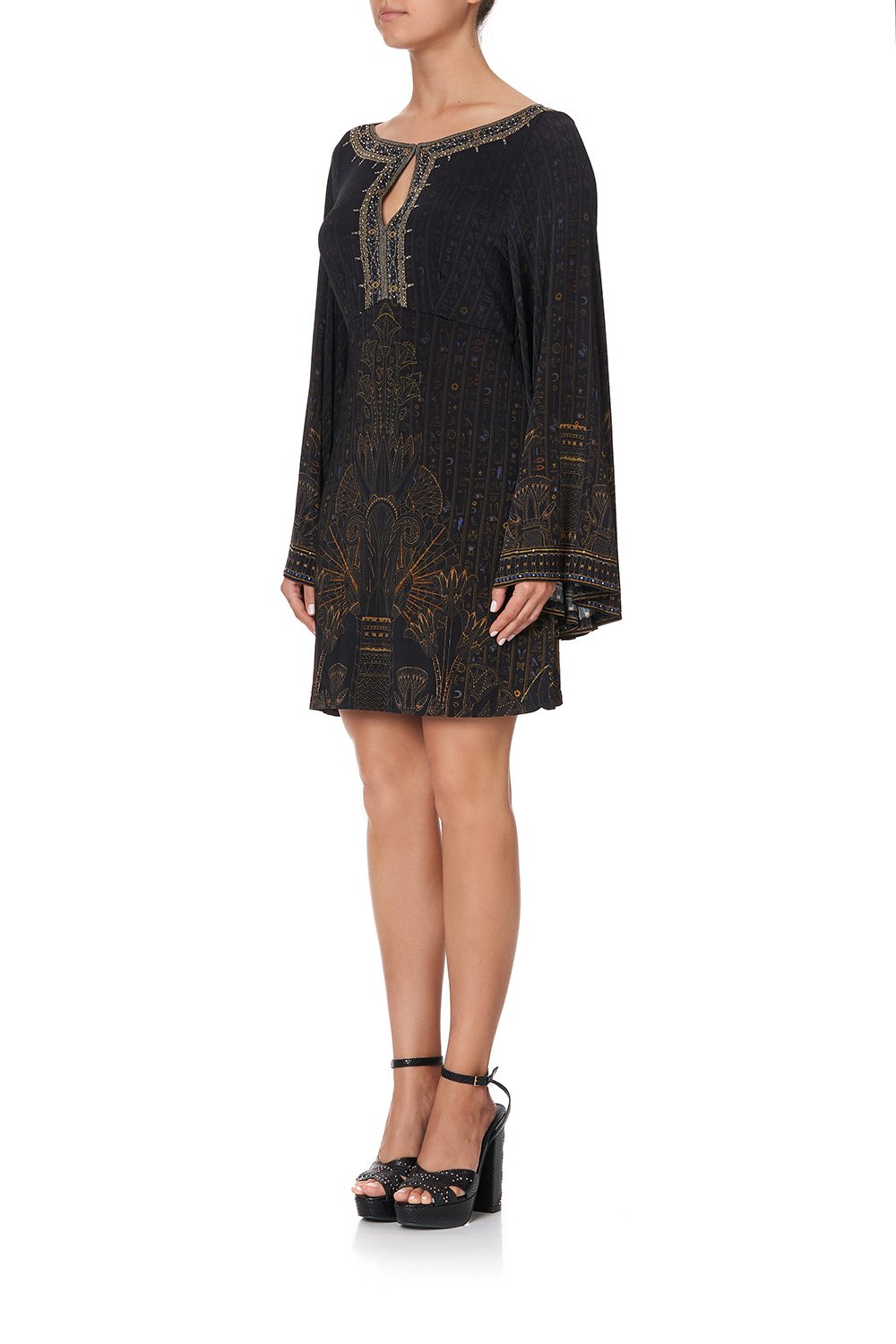 SHORT WIDE SLEEVE JERSEY DRESS COBRA KING