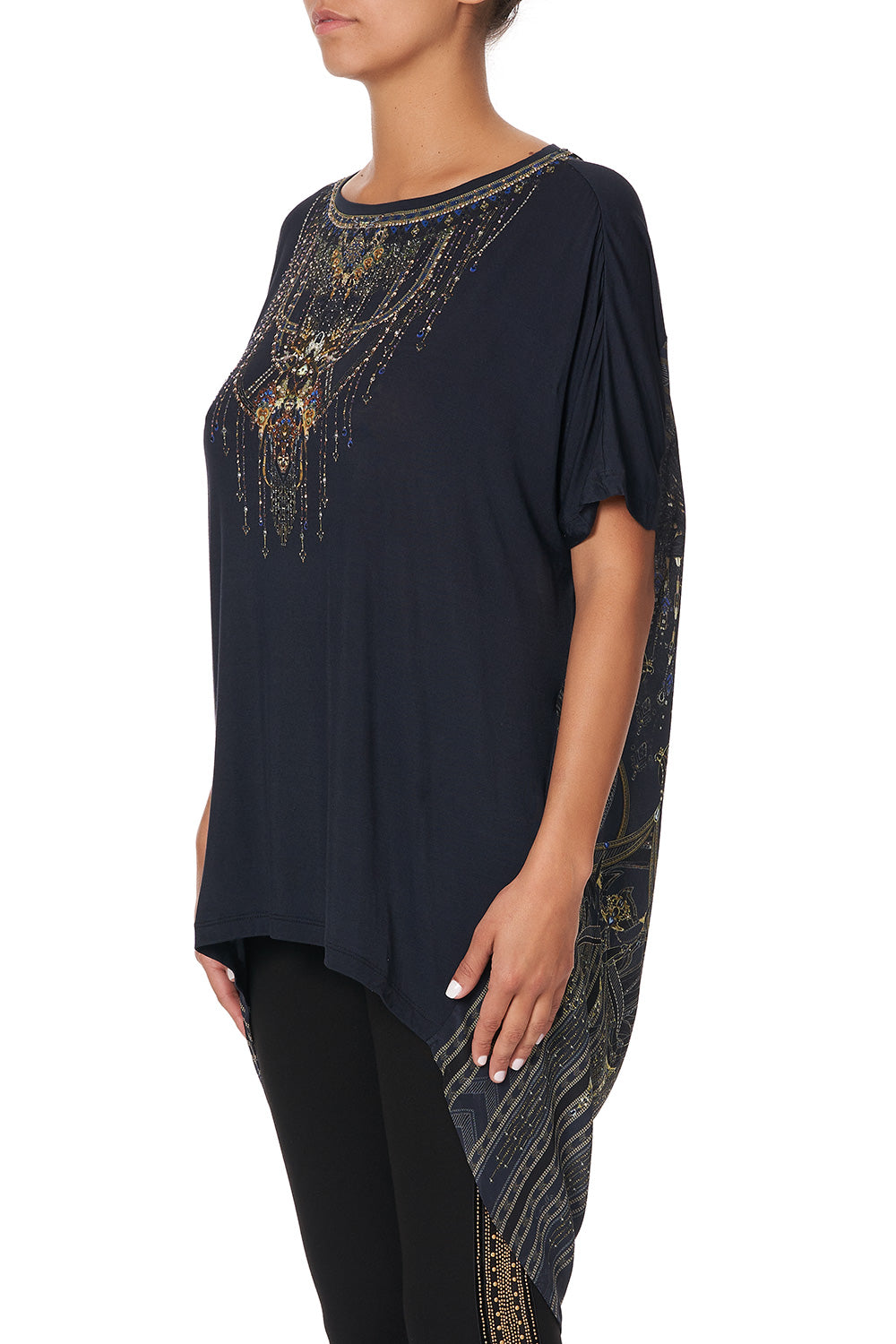 SILK BACK CREW NECK TEE GREAT SCOTT