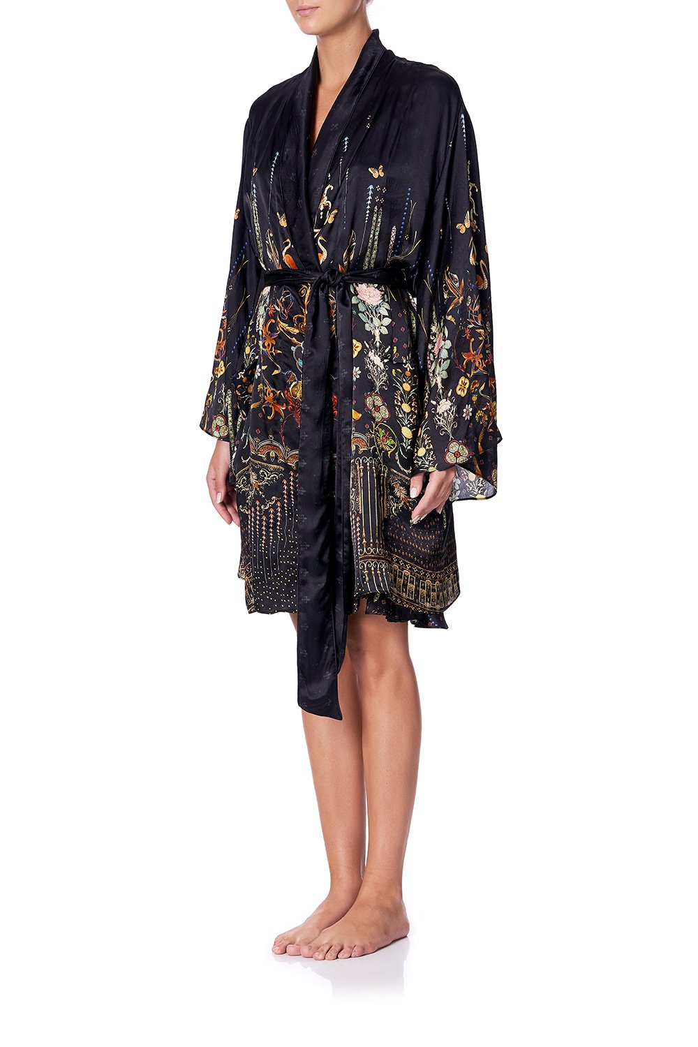 SLEEPWEAR FLARED SLEEVE DRESSING GOWN REBELLE REBELLE