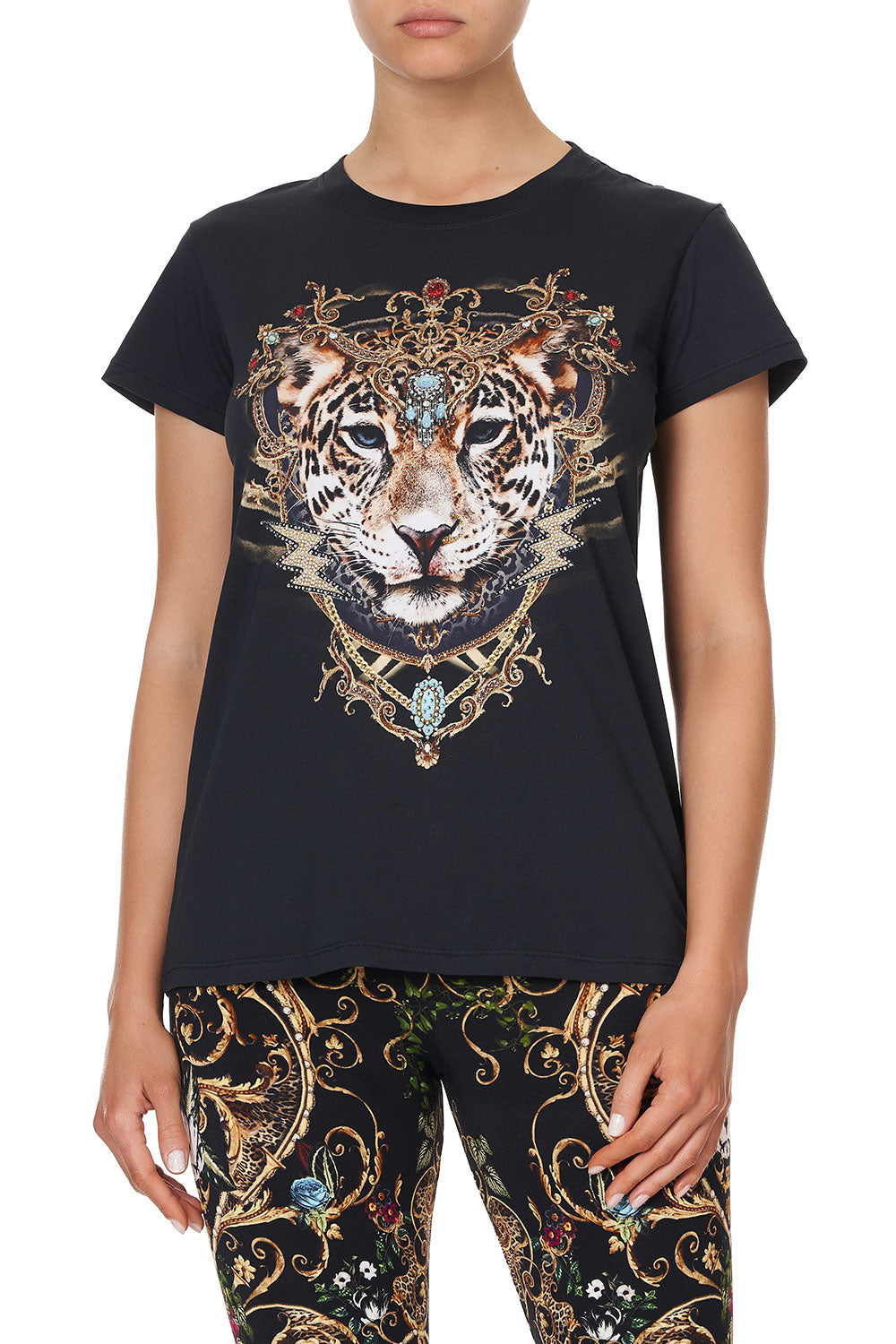 SLIM FIT  ROUND NECK T-SHIRT STUDIO 54