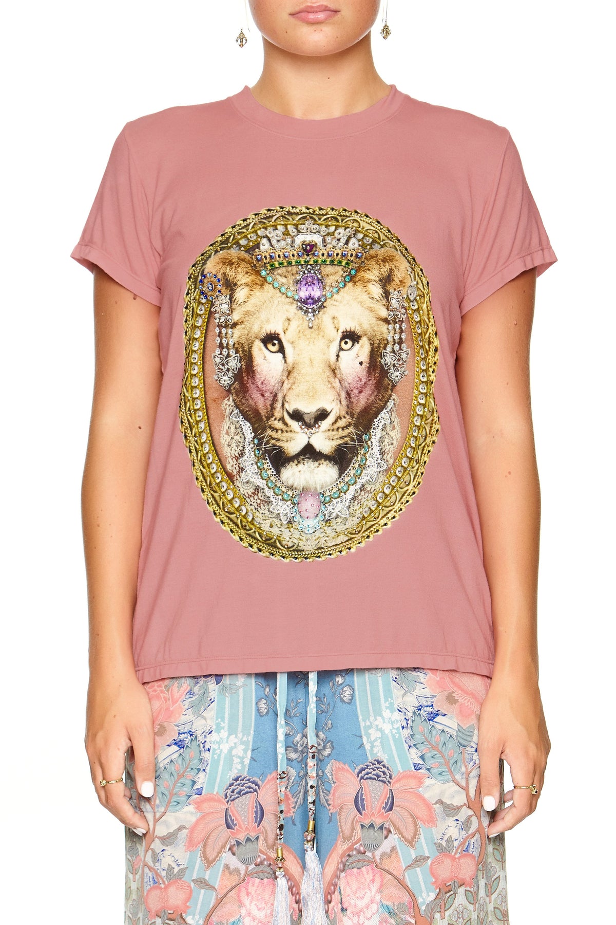 SLIM FIT ROUND NECK T-SHIRT BLANCHES BLESSING