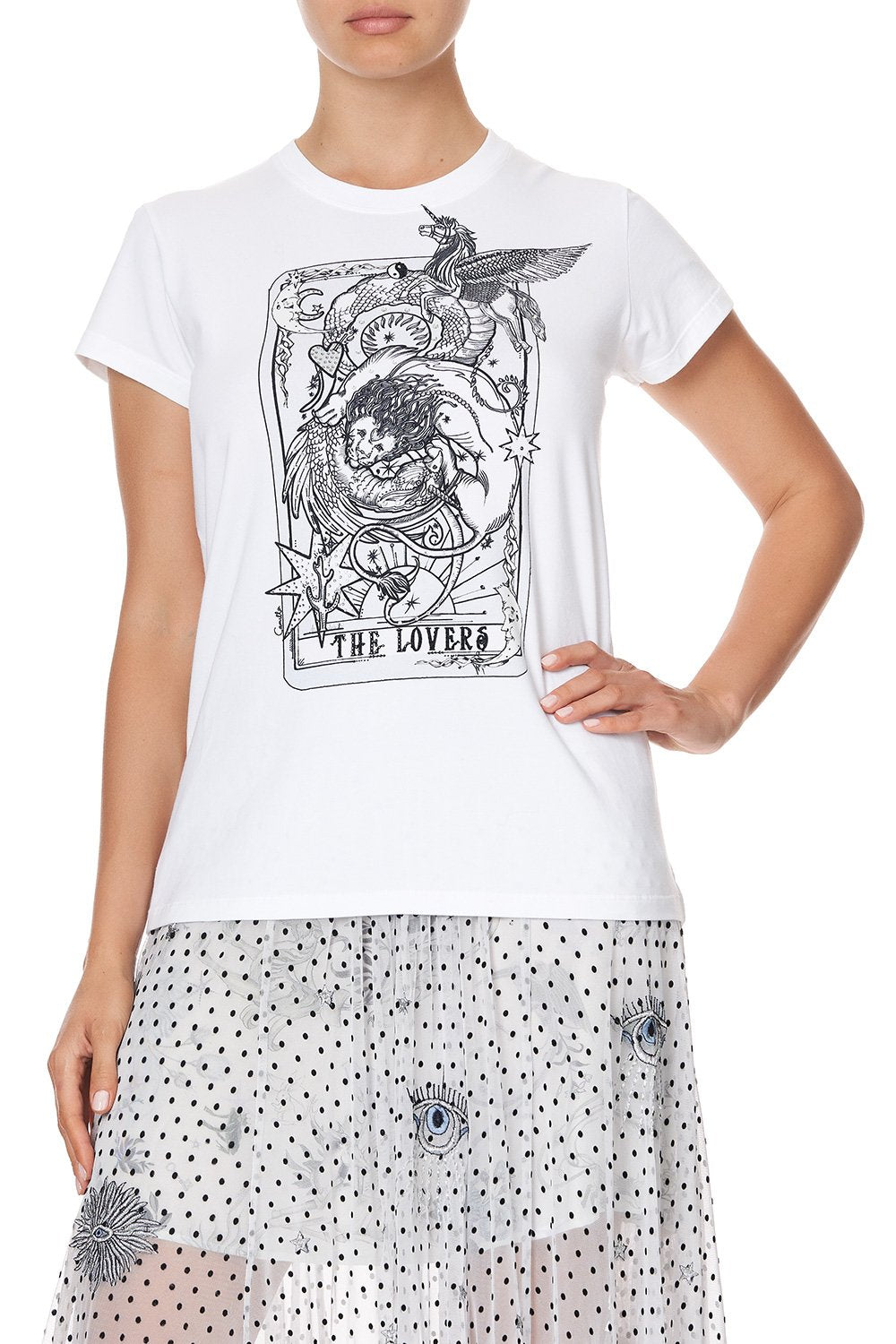 SLIM FIT ROUND NECK T-SHIRT MOONLIT MUSINGS