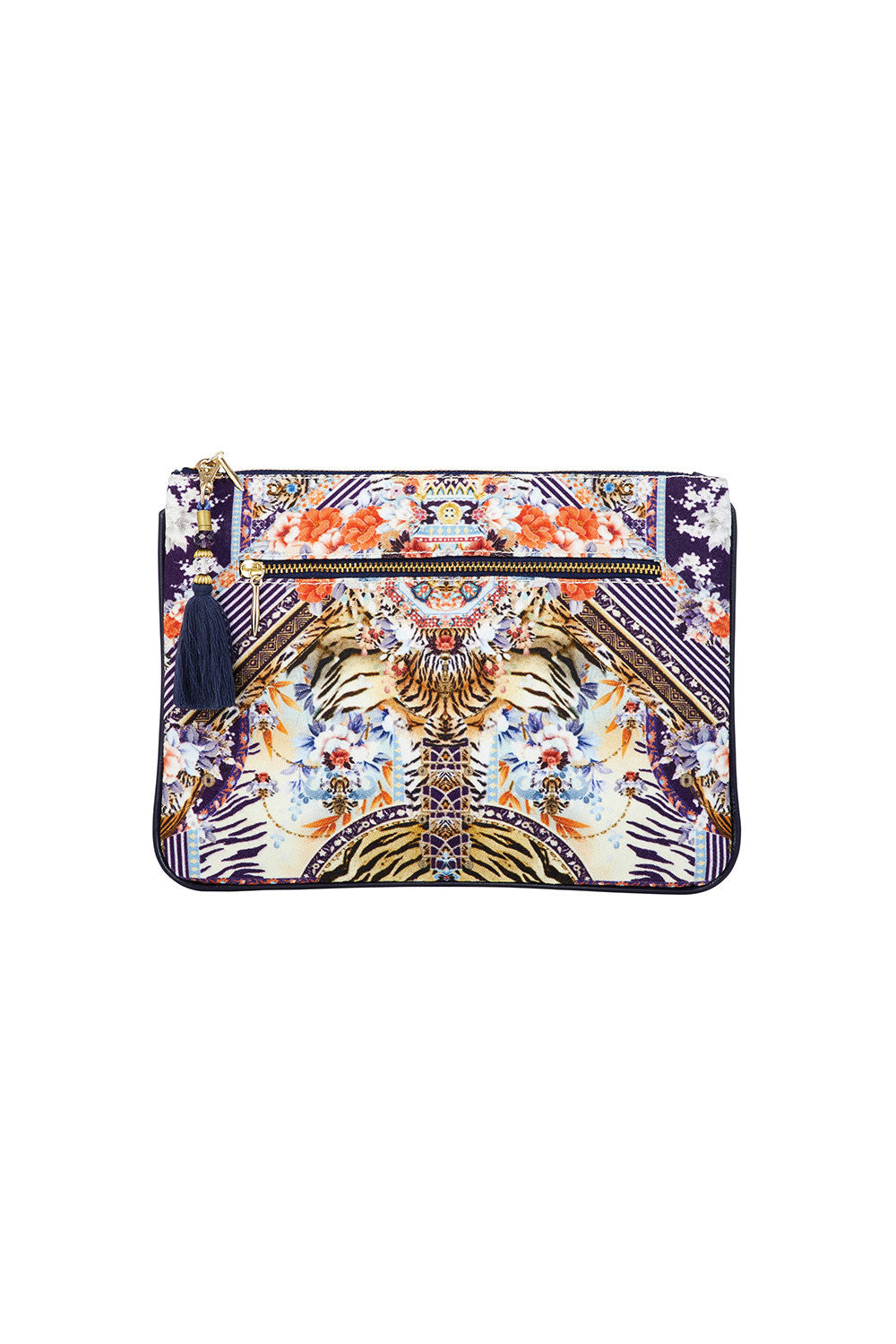 CAMILLA THE LONELY WILD SMALL CANVAS CLUTCH