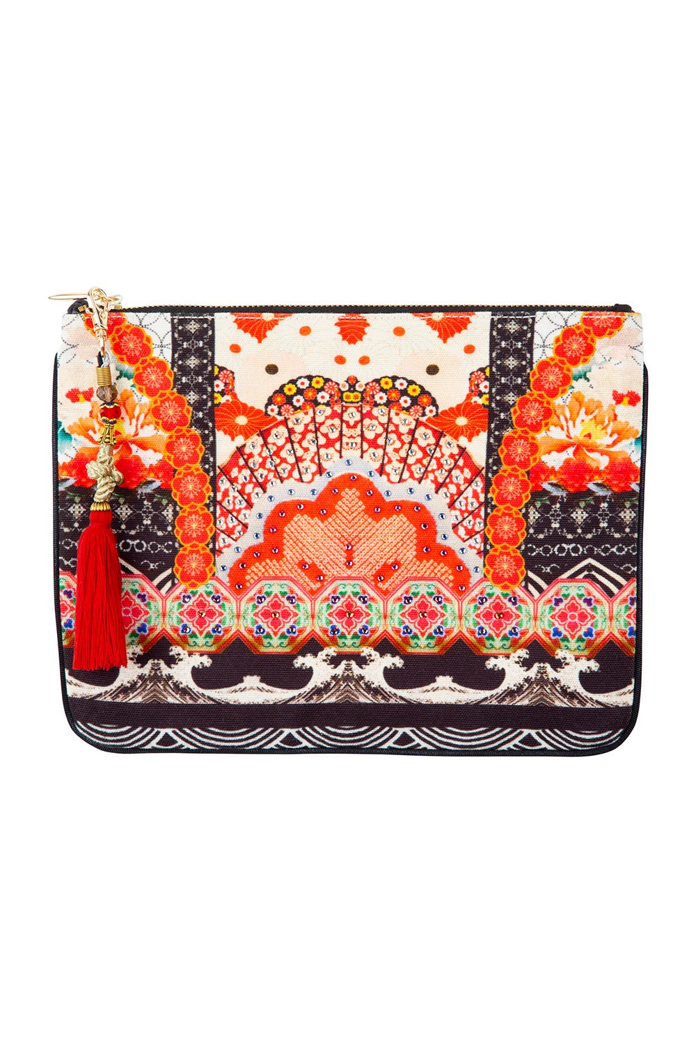 CAMILLA SMALL CANVAS CLUTCH VINTAGE VIXEN