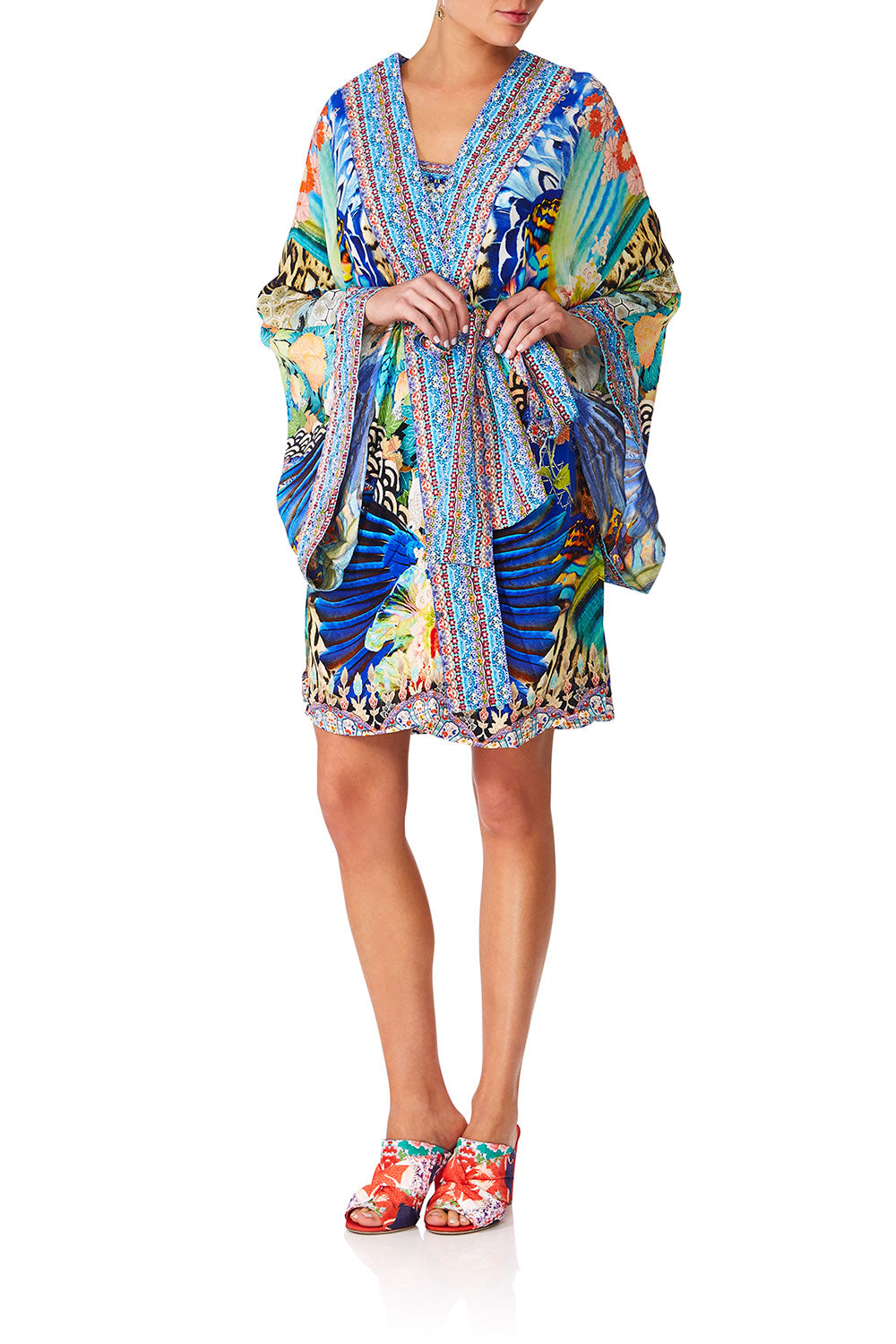 CAMILLA SPACE COWGIRL KIMONO WTIE BELT
