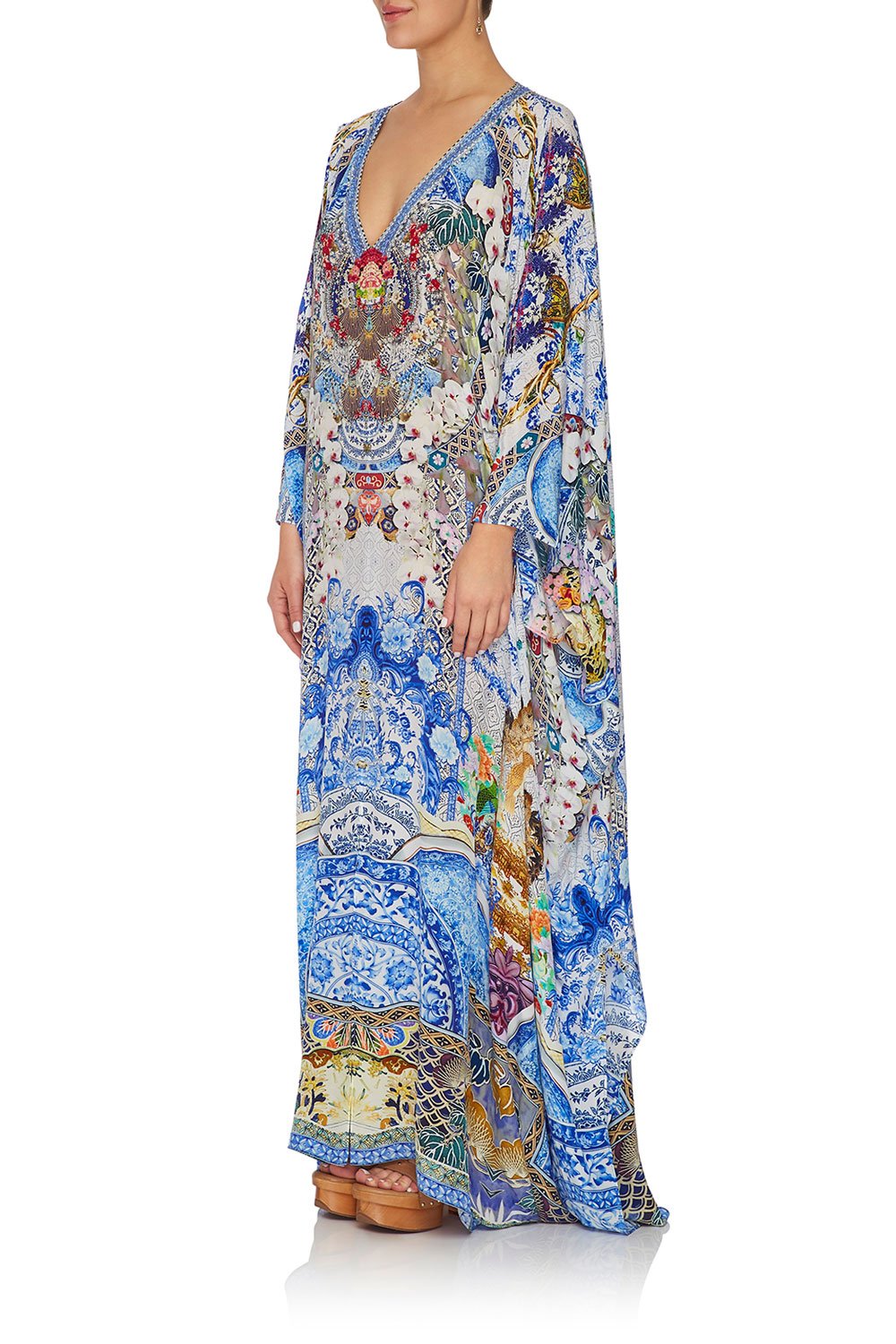 CAMILLA SPLIT FRONT AND SLEEVE KAFTAN GEISHA GATEWAYS