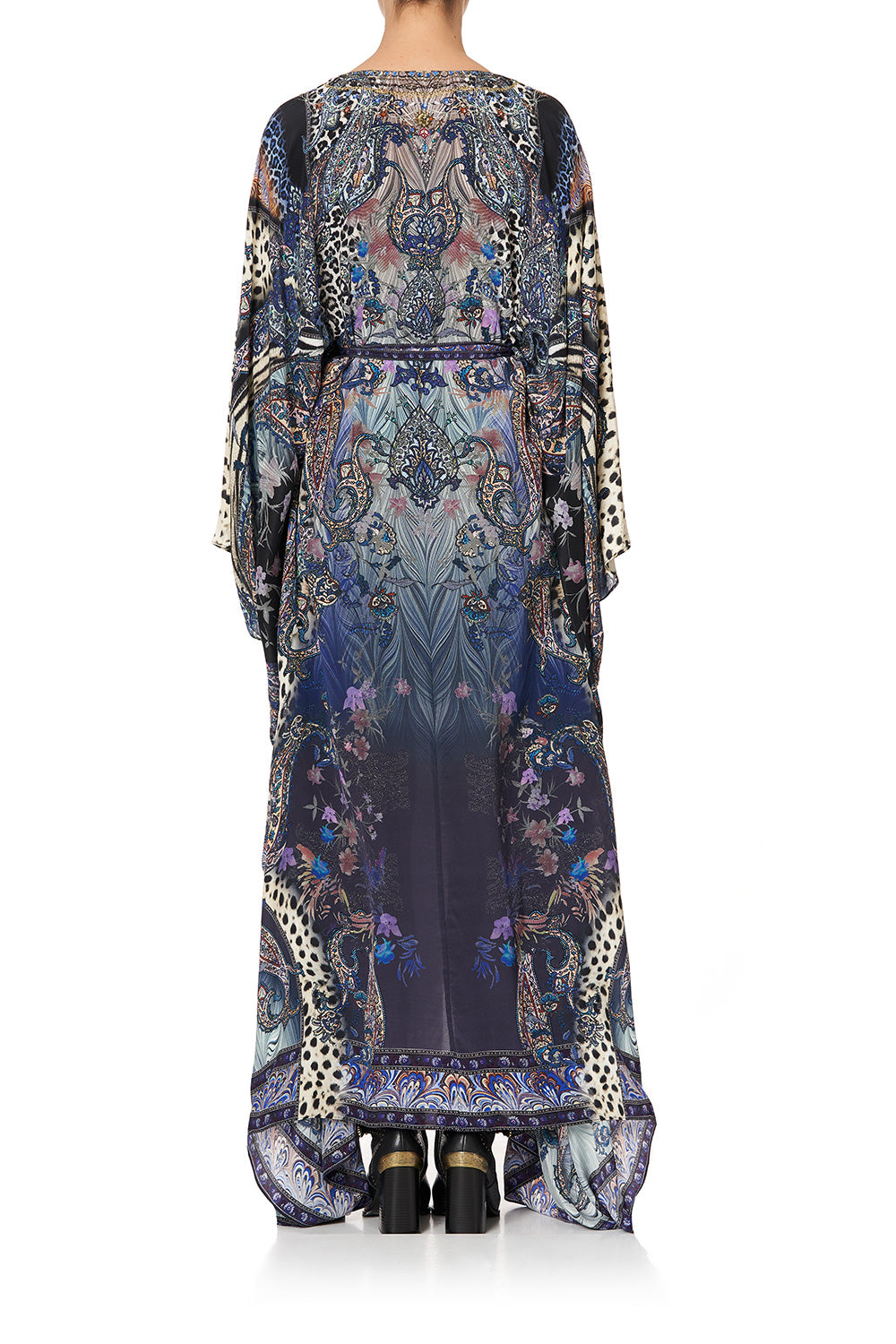 SPLIT HEM LACE UP KAFTAN FESTIVAL EXPRESS