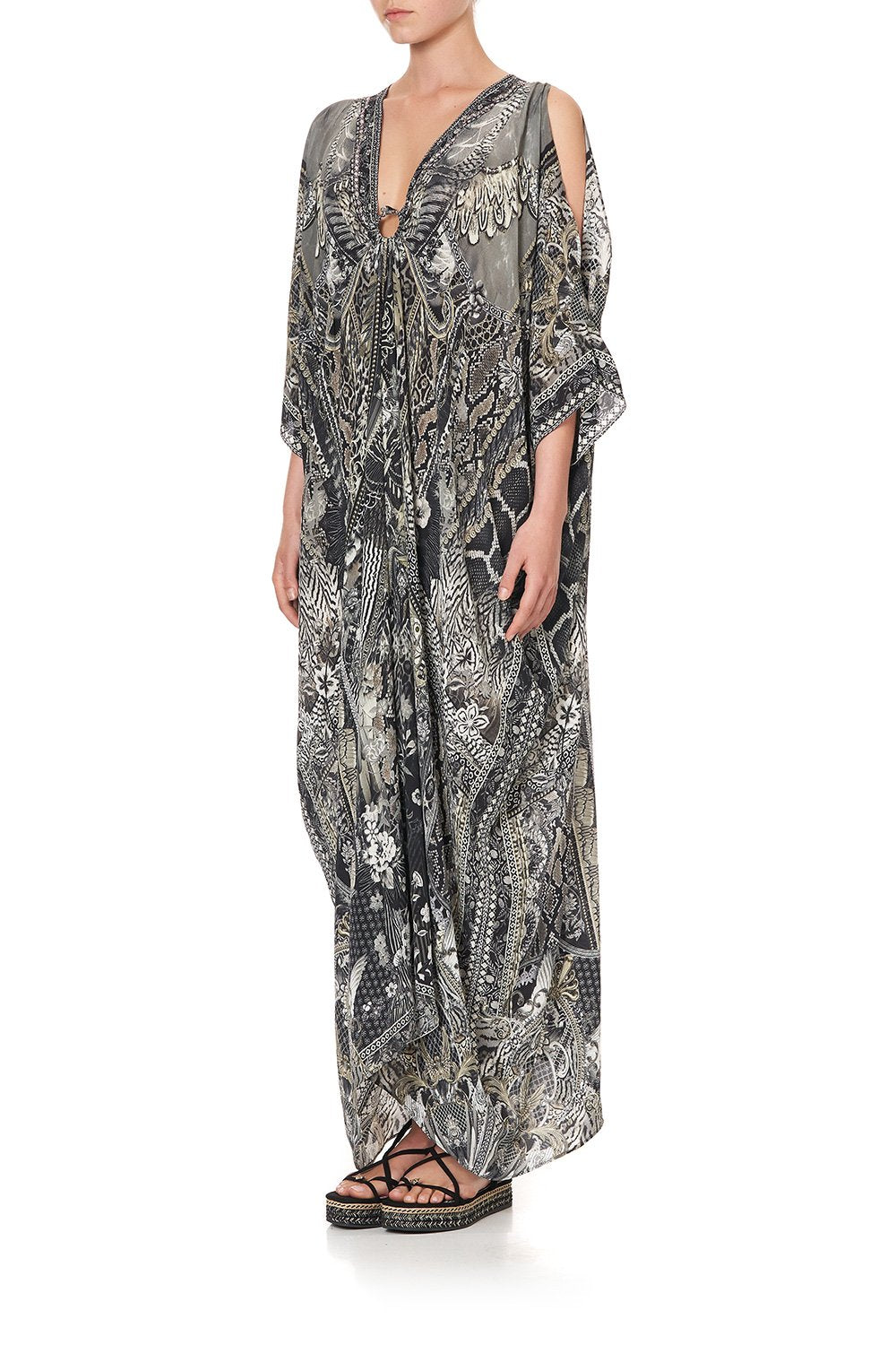 SPLIT SLEEVE KAFTAN WITH HARDWARE ONE TRIBE