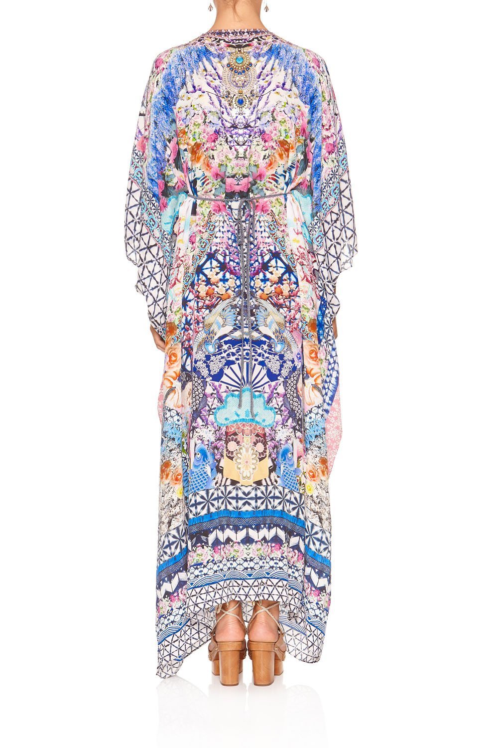 SPLIT SLEEVE KAFTAN WITH HARDWARE SHIBORI SHORES