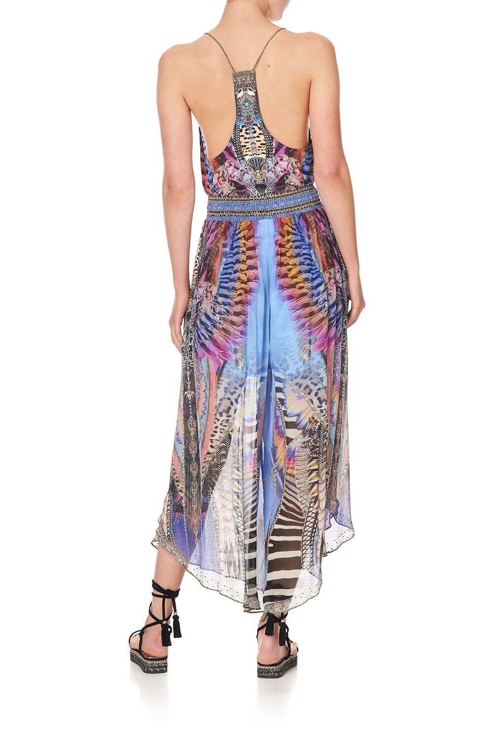 T BACK SHOESTRING TOP LOVE ON THE WING