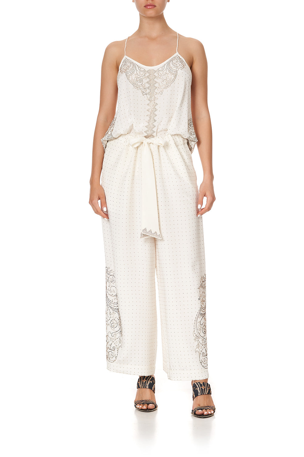 T BACK SHOESTRING TOP LUXE CREAM