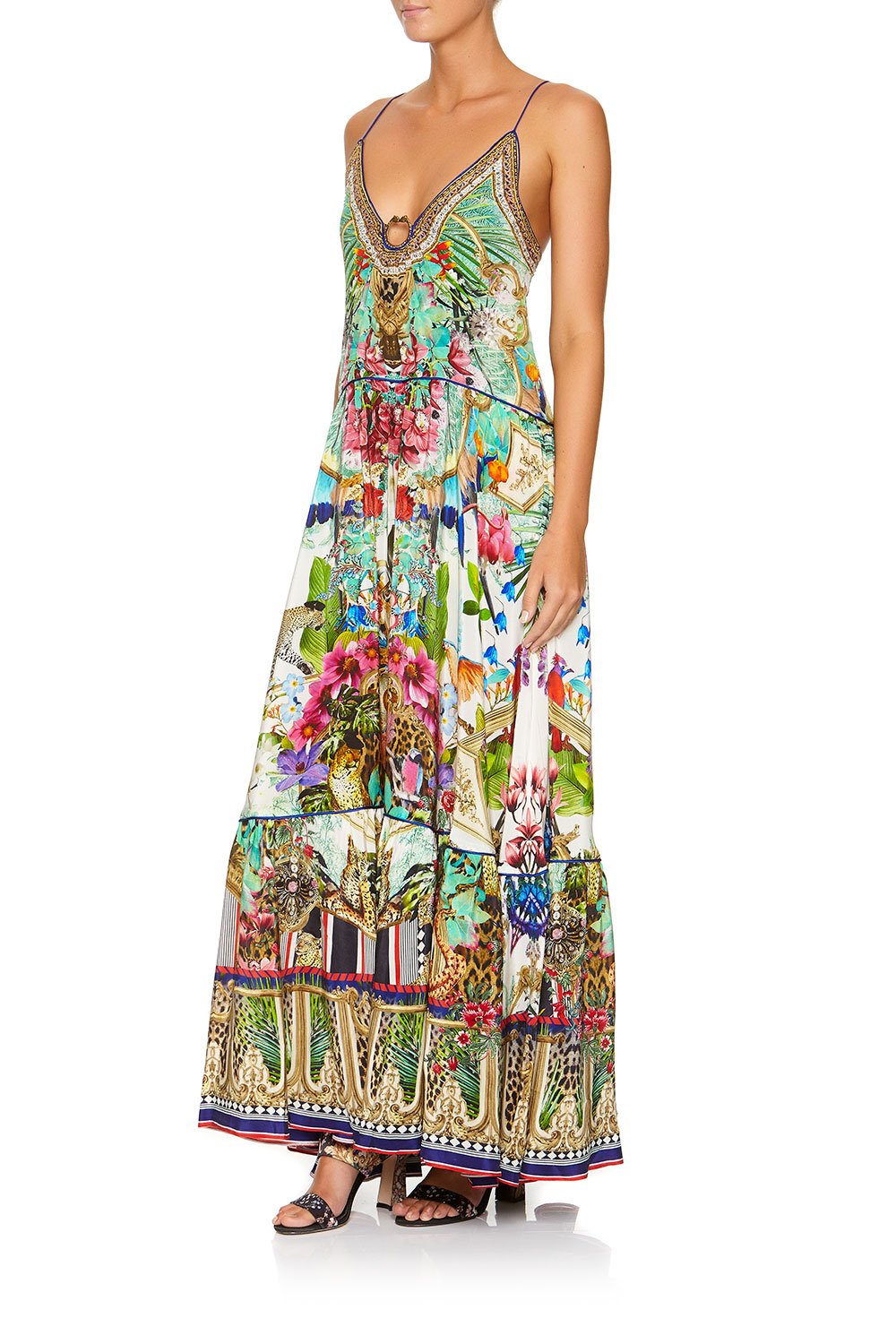 CAMILLA U-RING MAXI DRESS CHAMPAGNE COAST