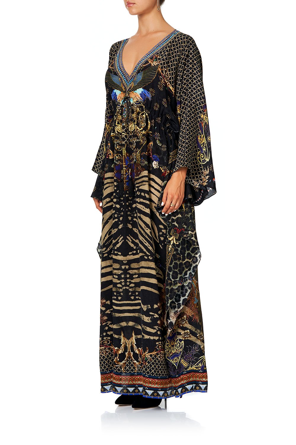 CAMILLA V-NECK KAFTAN WITH TIE WAIST THE NIGHT WE MET