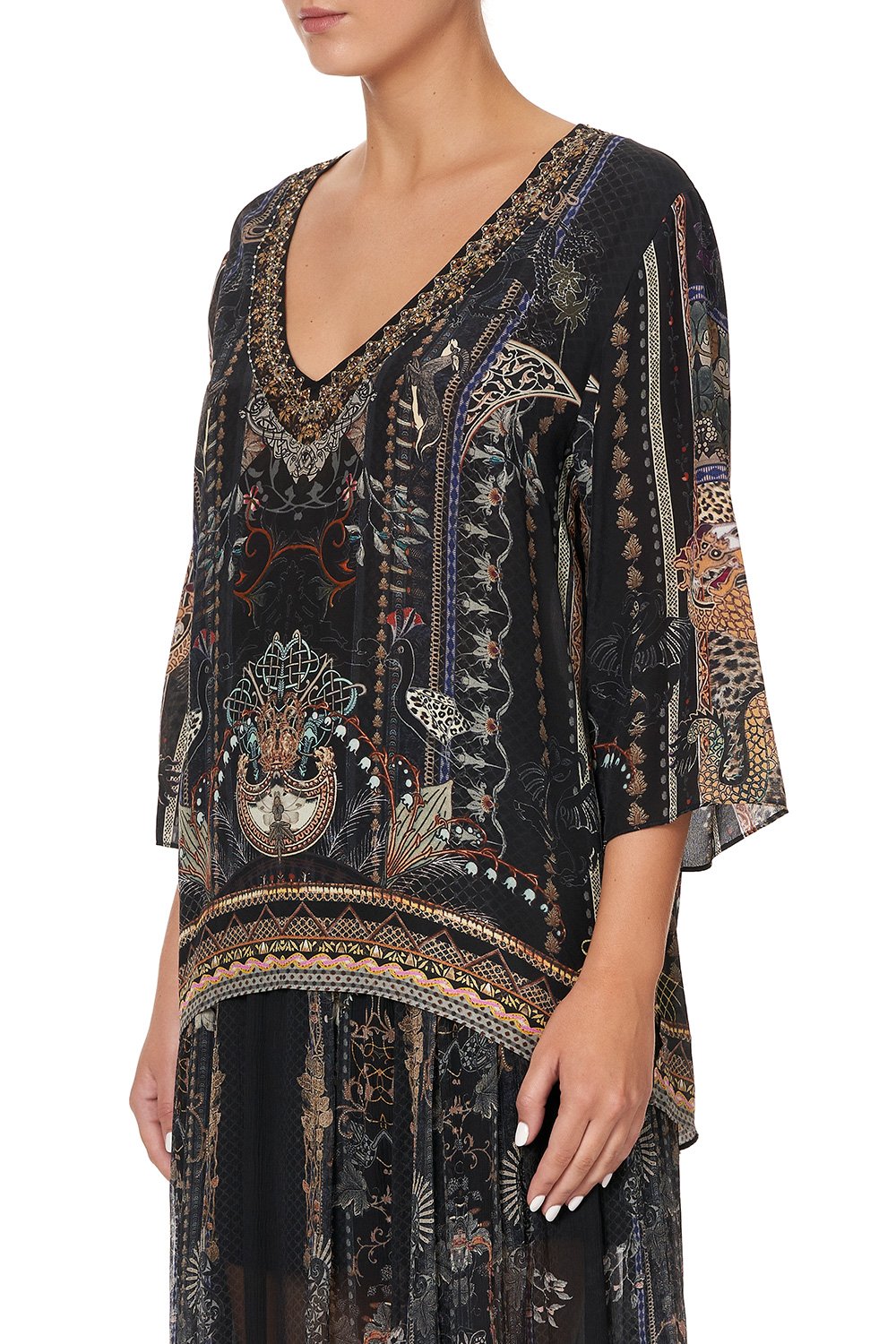 V-NECK OVERSIZED BLOUSE SON OF SEVEN QUEENS