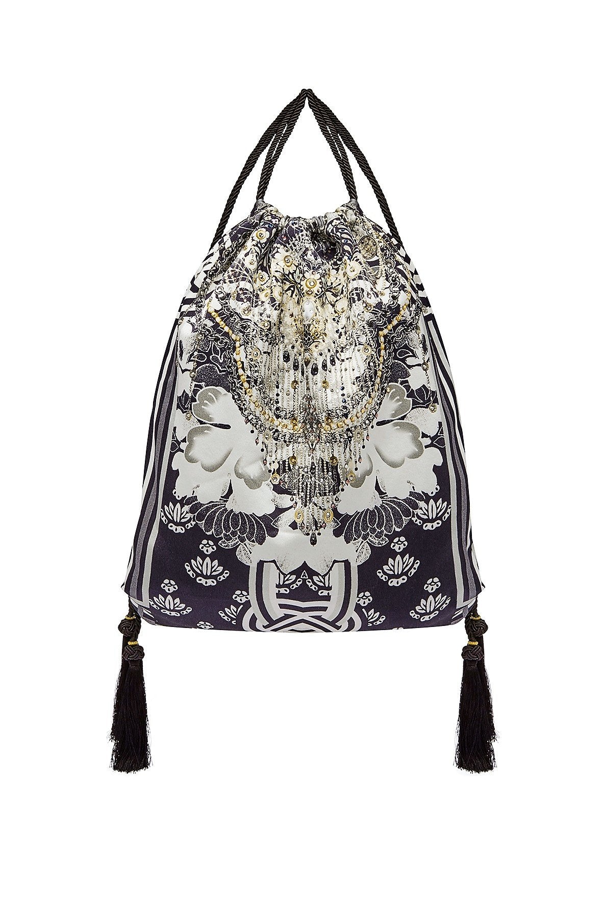 CAMILLA WILD MOONCHILD DRAWSTRING EMBELISHED POUCH