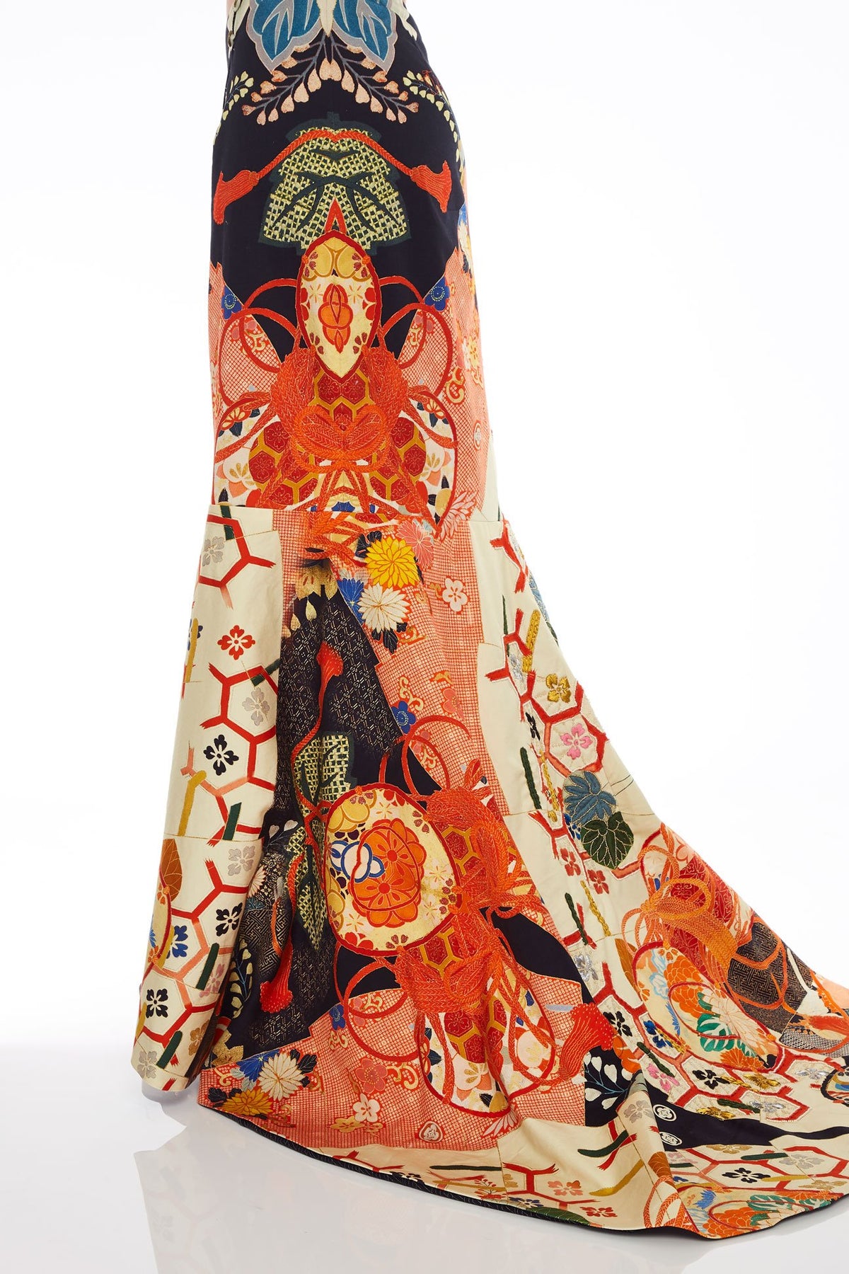 CAMILLA WRAP SKIRT WITH FRONT TUCKS KISSING THE SUN