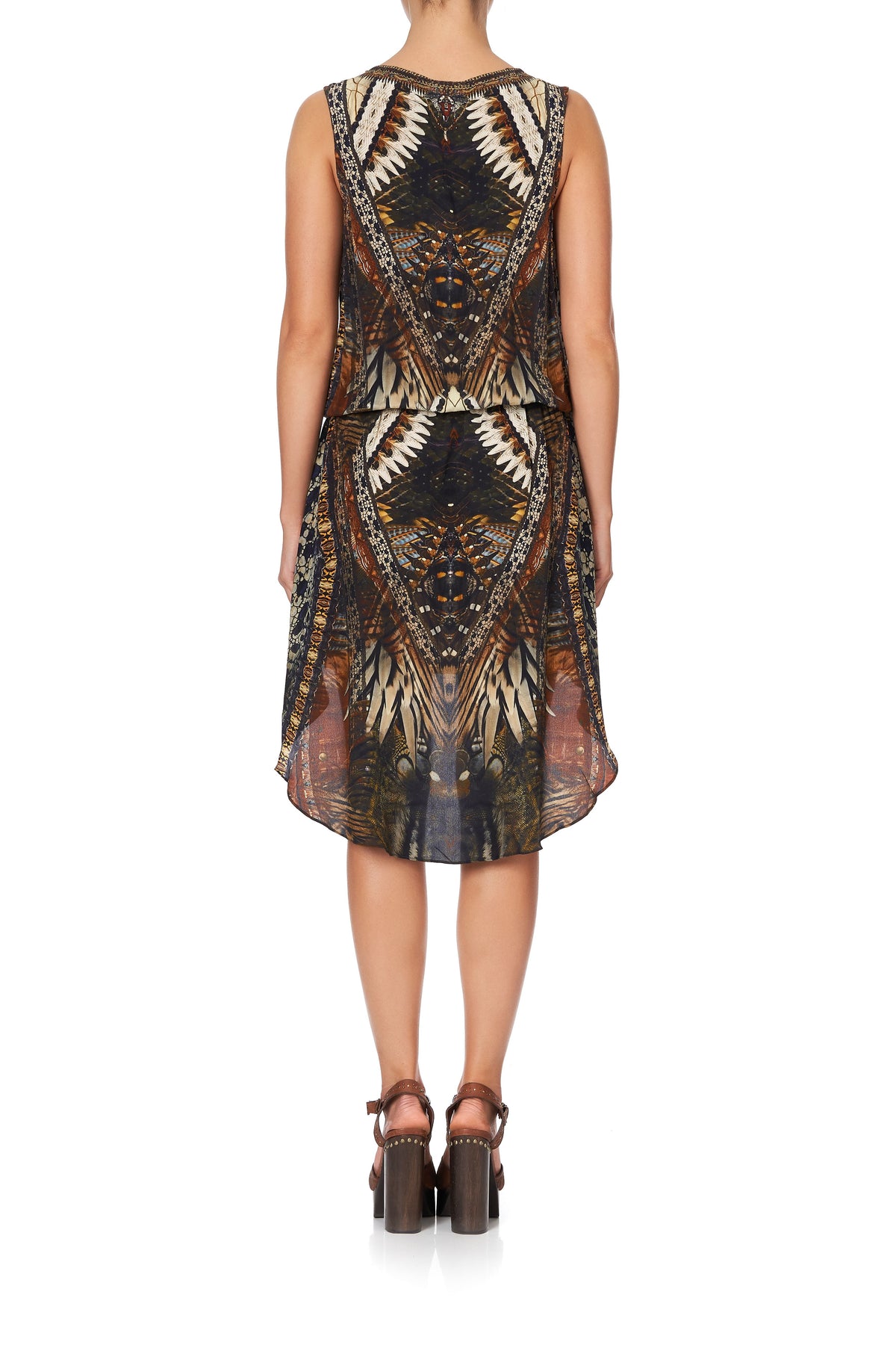 CROSS OVER DRESS WITH LONG BACK KAKADU CALLING