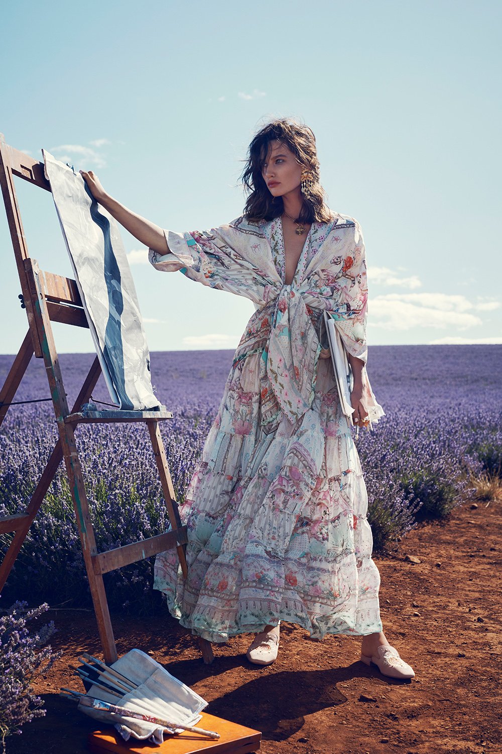 SHEER TIERED CIRCLE SKIRT CAROUSEL MADEMOISELLE