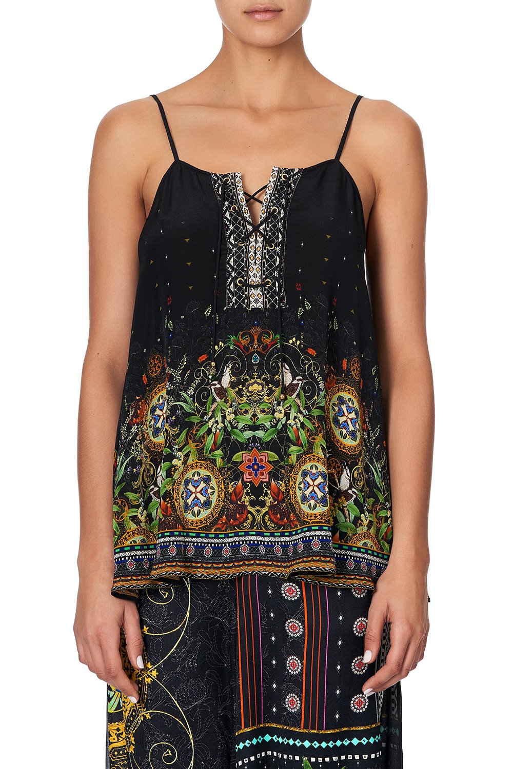 LACE UP FRONT CAMI BLACKHEATH BETTY