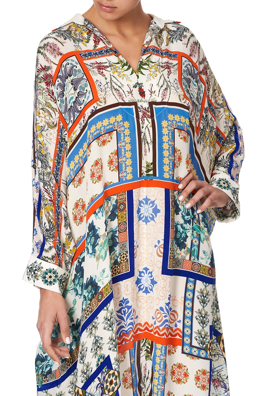 LONG COLLARED KAFTAN GONE COAST