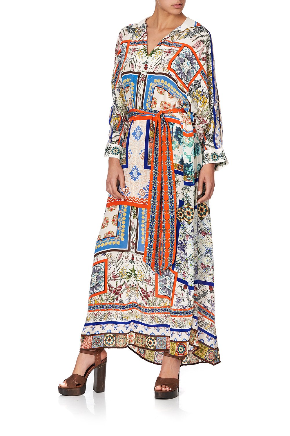 LONG COLLARED KAFTAN GONE COAST