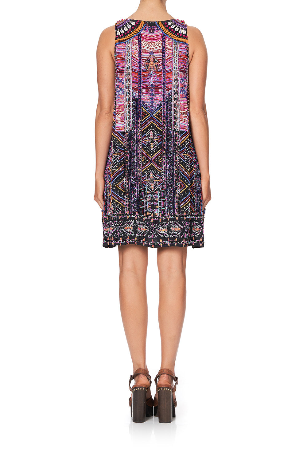 ROUND NECK A-LINE DRESS MINA MINA