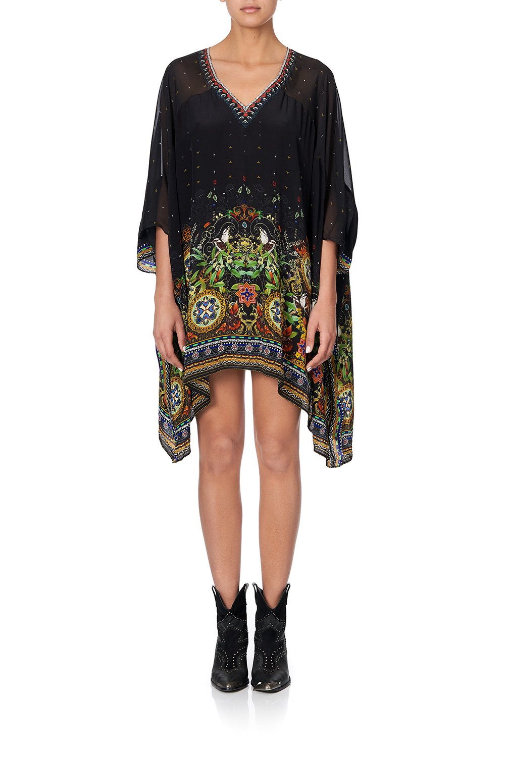 SHORT KAFTAN WITH YOKE BLACKHEATH BETTY