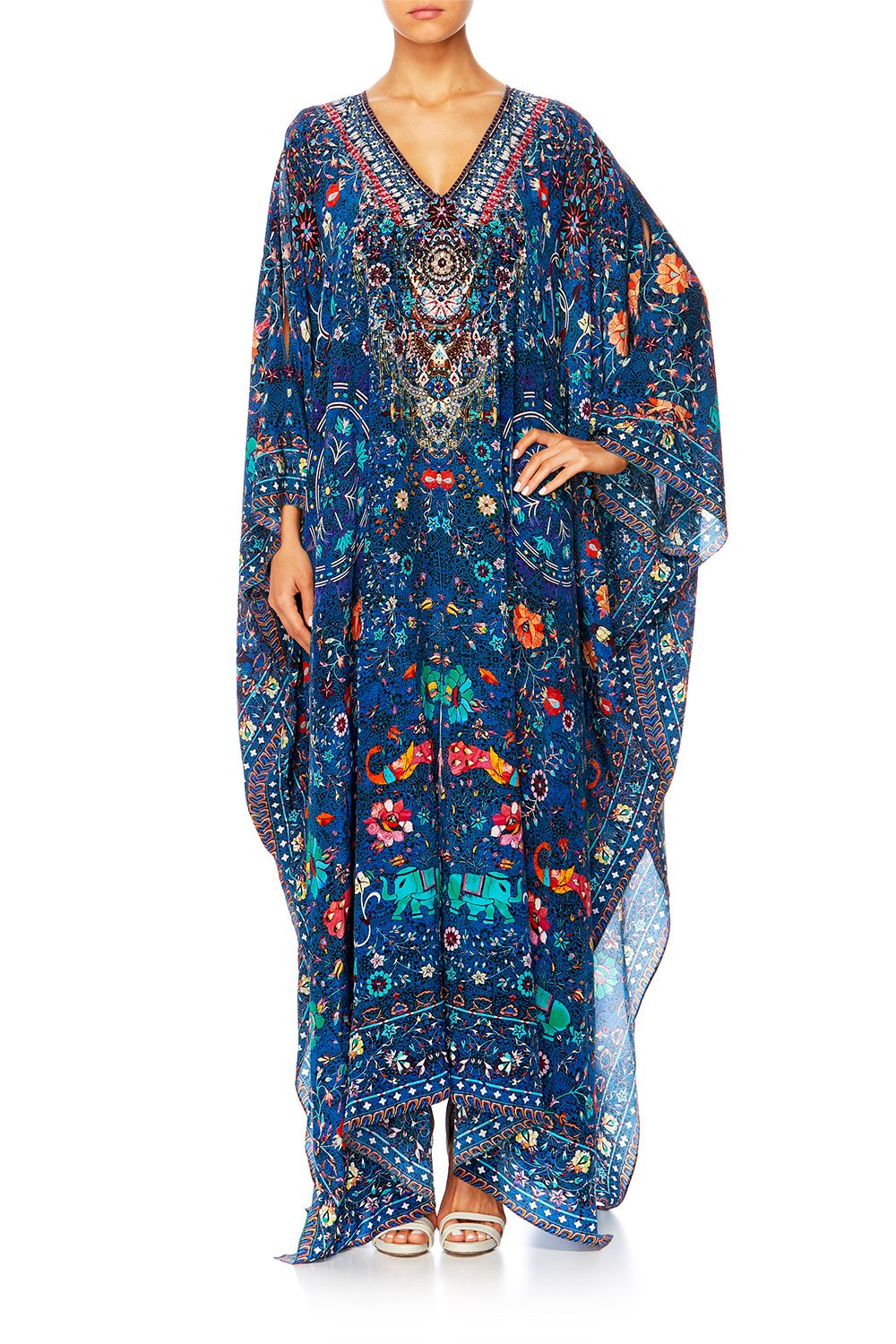 KINDNESS KALEIDOSCOPE SPLIT FRONT & SLEEVE KAFTAN