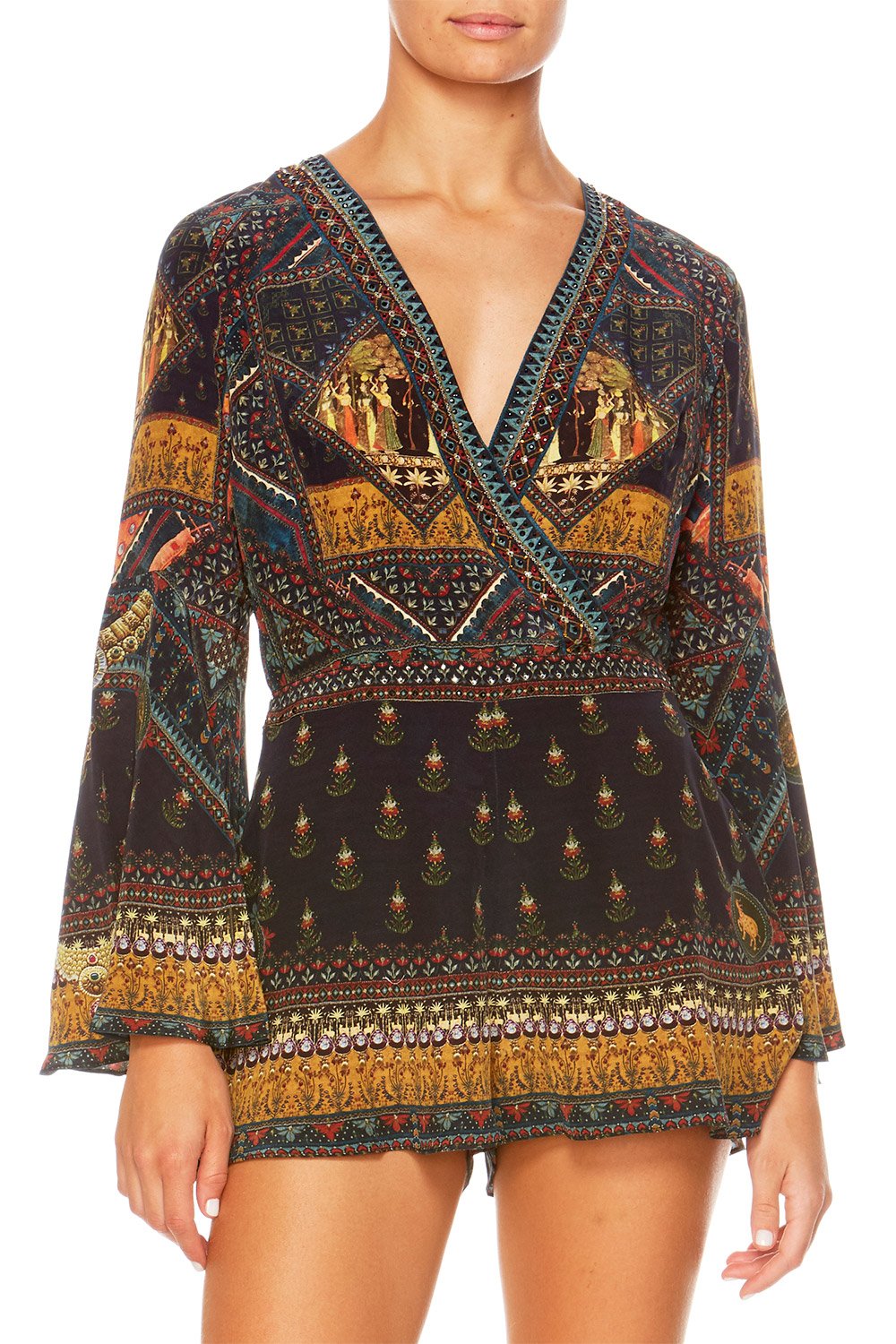 BLISS OF BOHEMIA BELLE SLEEVE PLAYSUIT