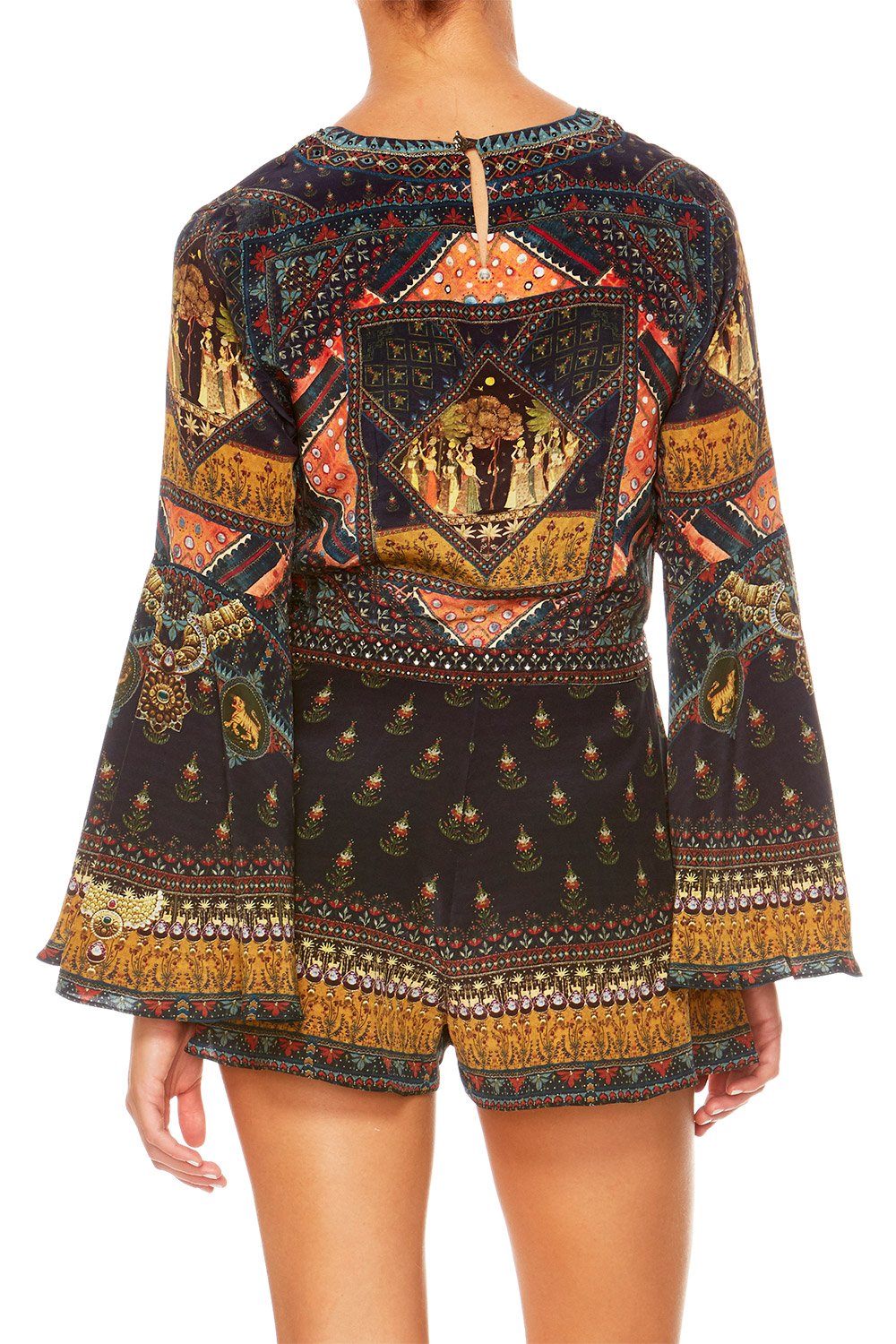 BLISS OF BOHEMIA BELLE SLEEVE PLAYSUIT