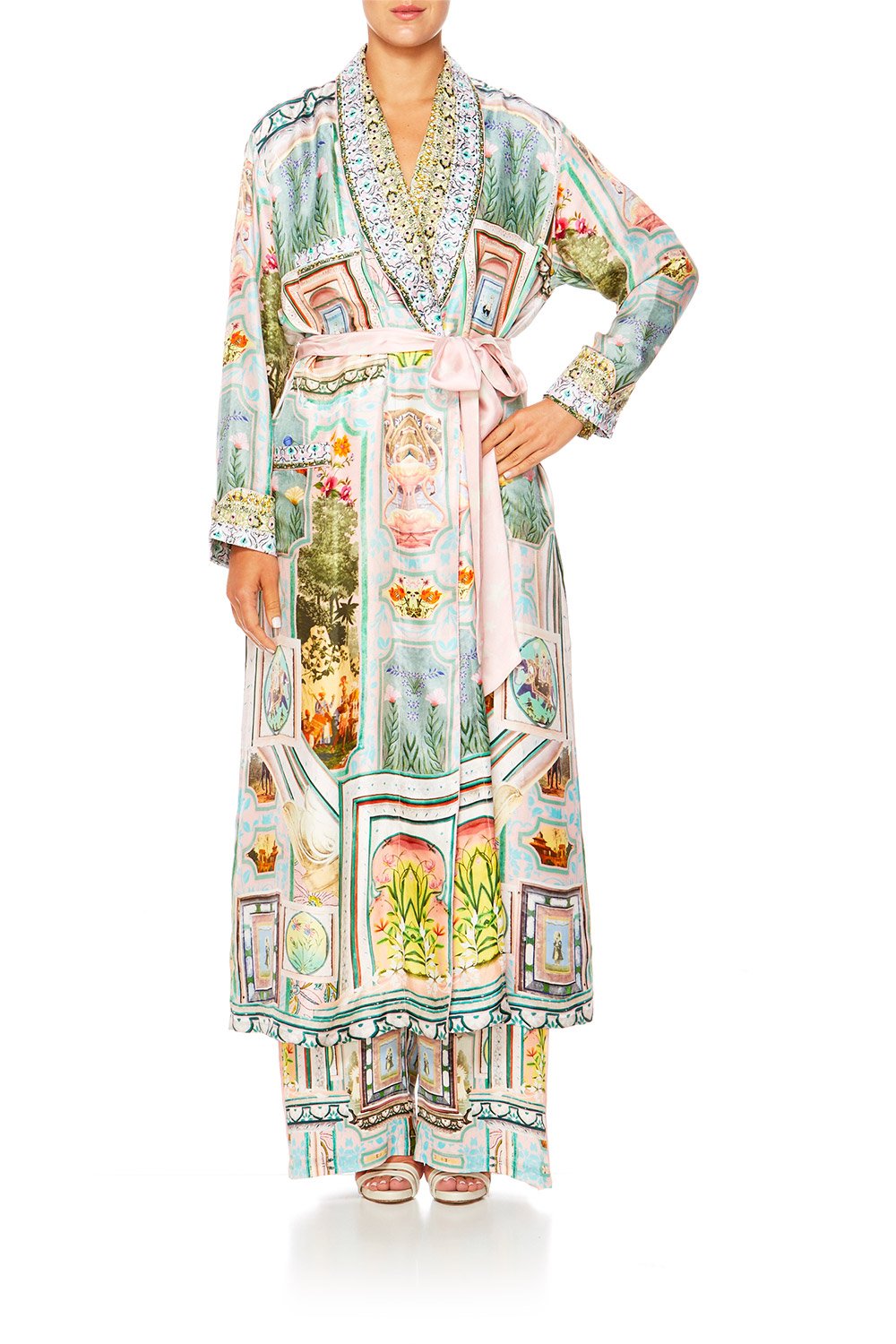 MATRIARCH MUSINGS LONG ROBE W TIE