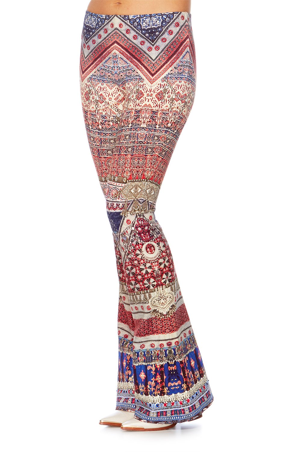 OVERNIGHT BAG HIGH WAISTED FLARED TROUSER