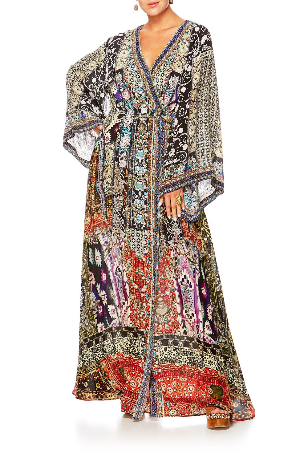 CAMILLA JAGGIS KINGDOM KIMONO WRAP DRESS