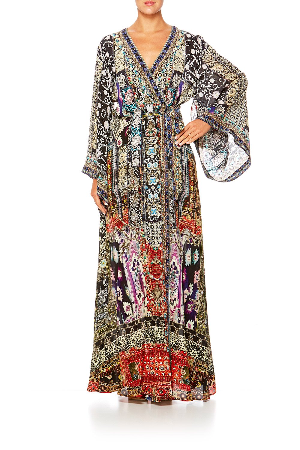 CAMILLA JAGGIS KINGDOM KIMONO WRAP DRESS