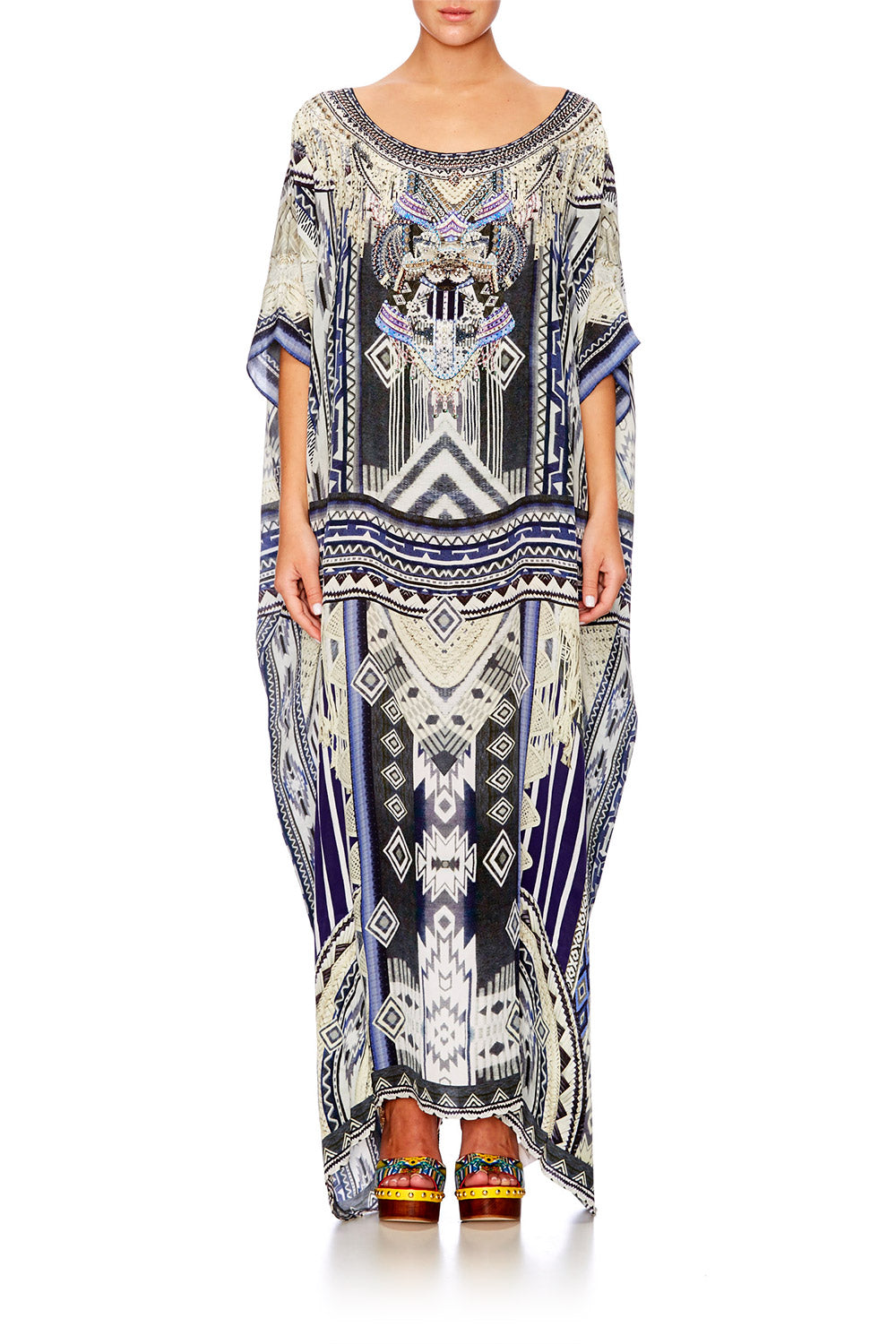 TIE THE KNOT ROUND NECK KAFTAN