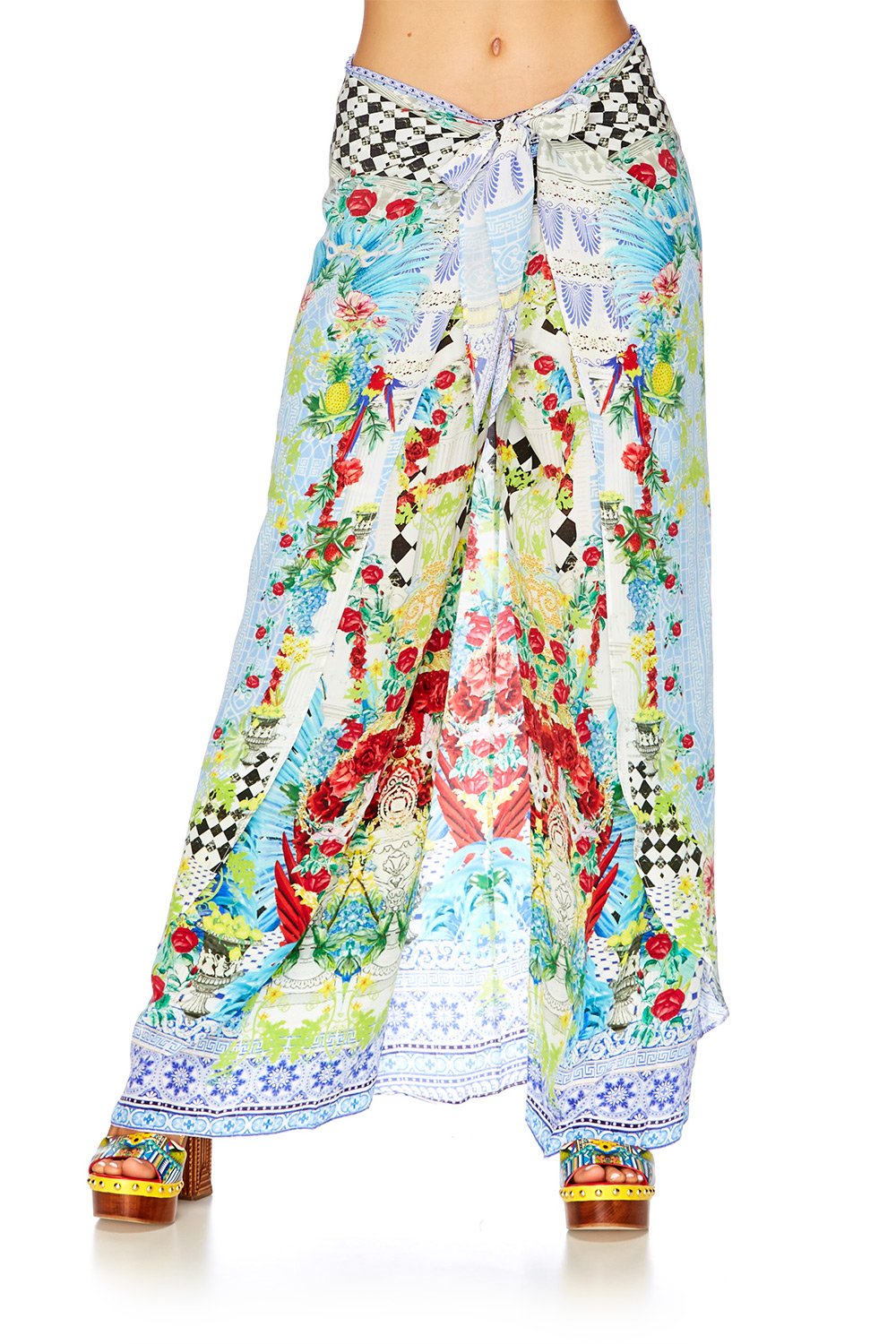 MASKING MADNESS LOOSE TROUSER WITH TIE FRONT