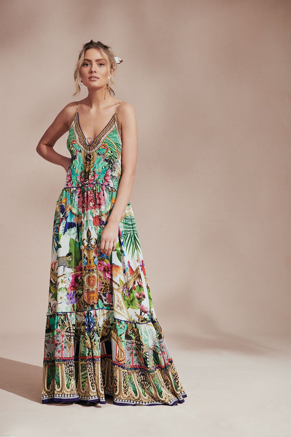 U-RING MAXI DRESS CHAMPAGNE COAST